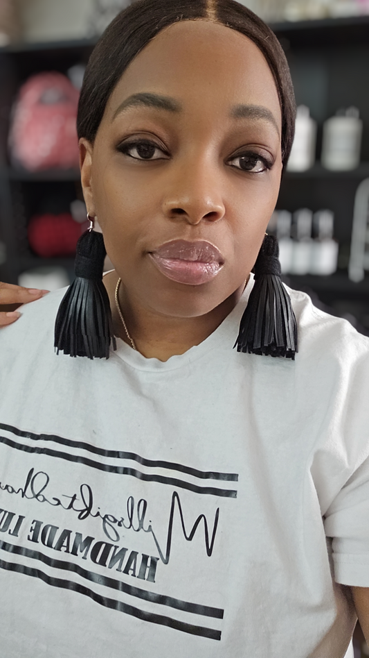 Leather Tassel Earrings