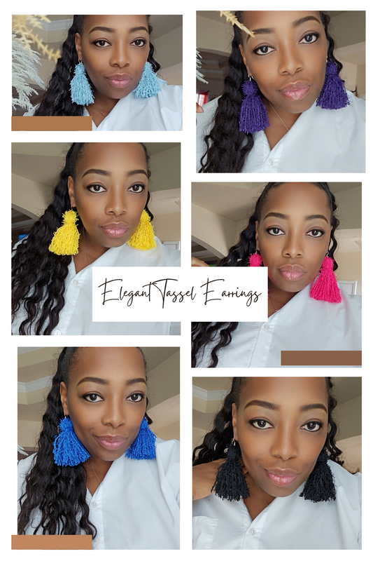 Fuzzy Polyester Tassel Earrings