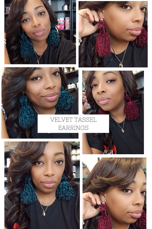 Velvet Tassel Earrings