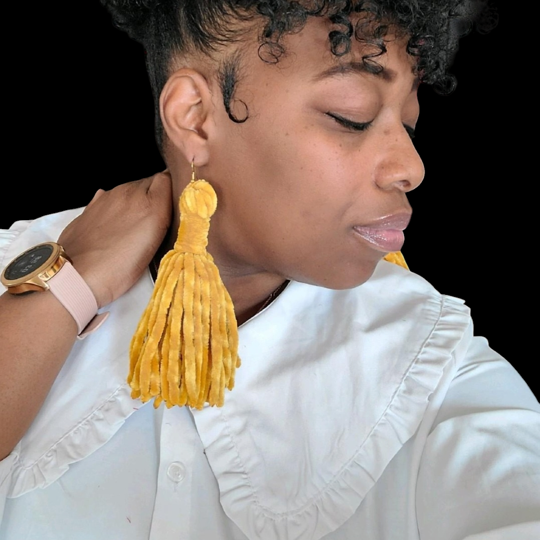 Velvet Tassel Earrings