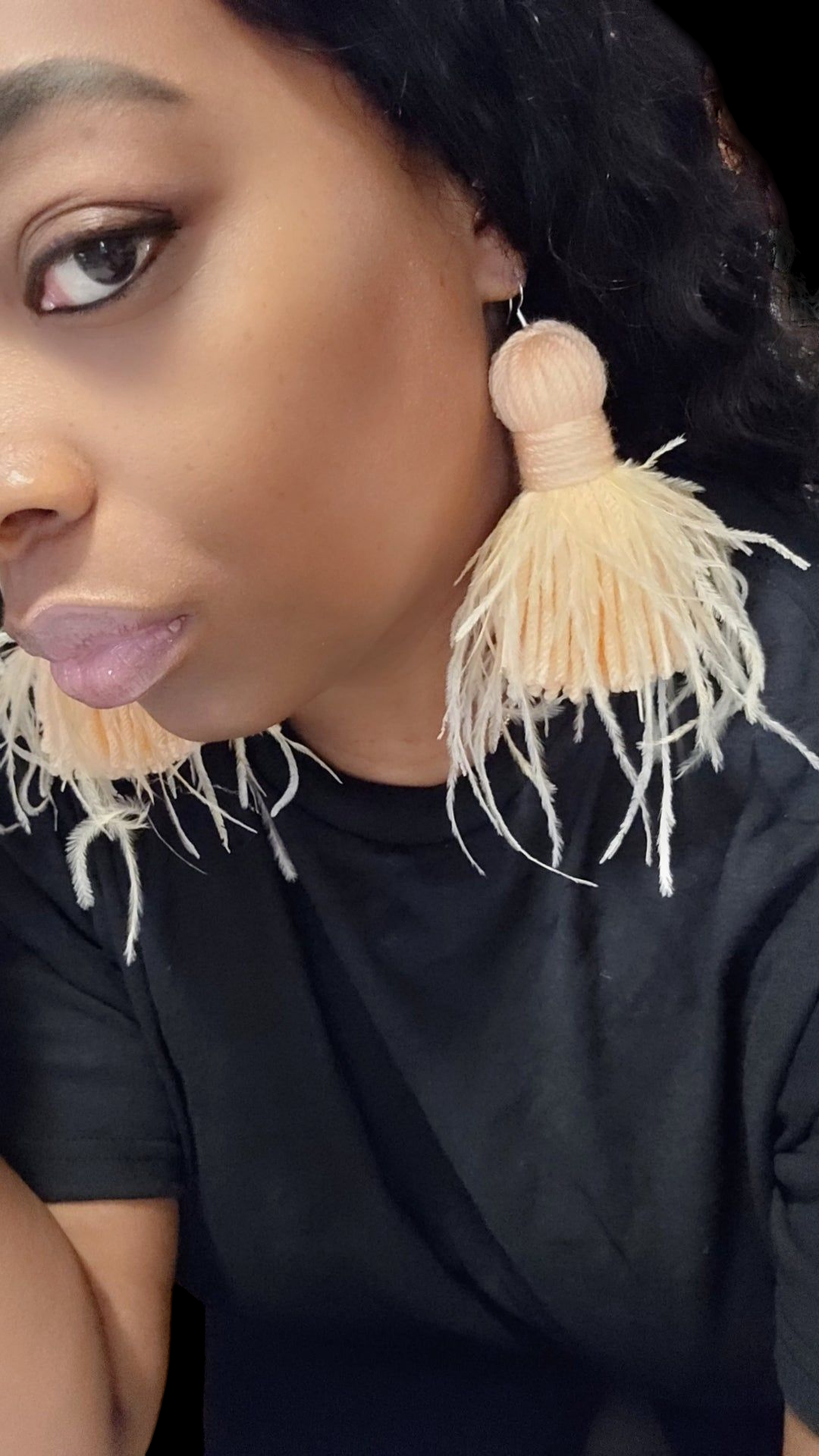 Feather Tassel Earrings
