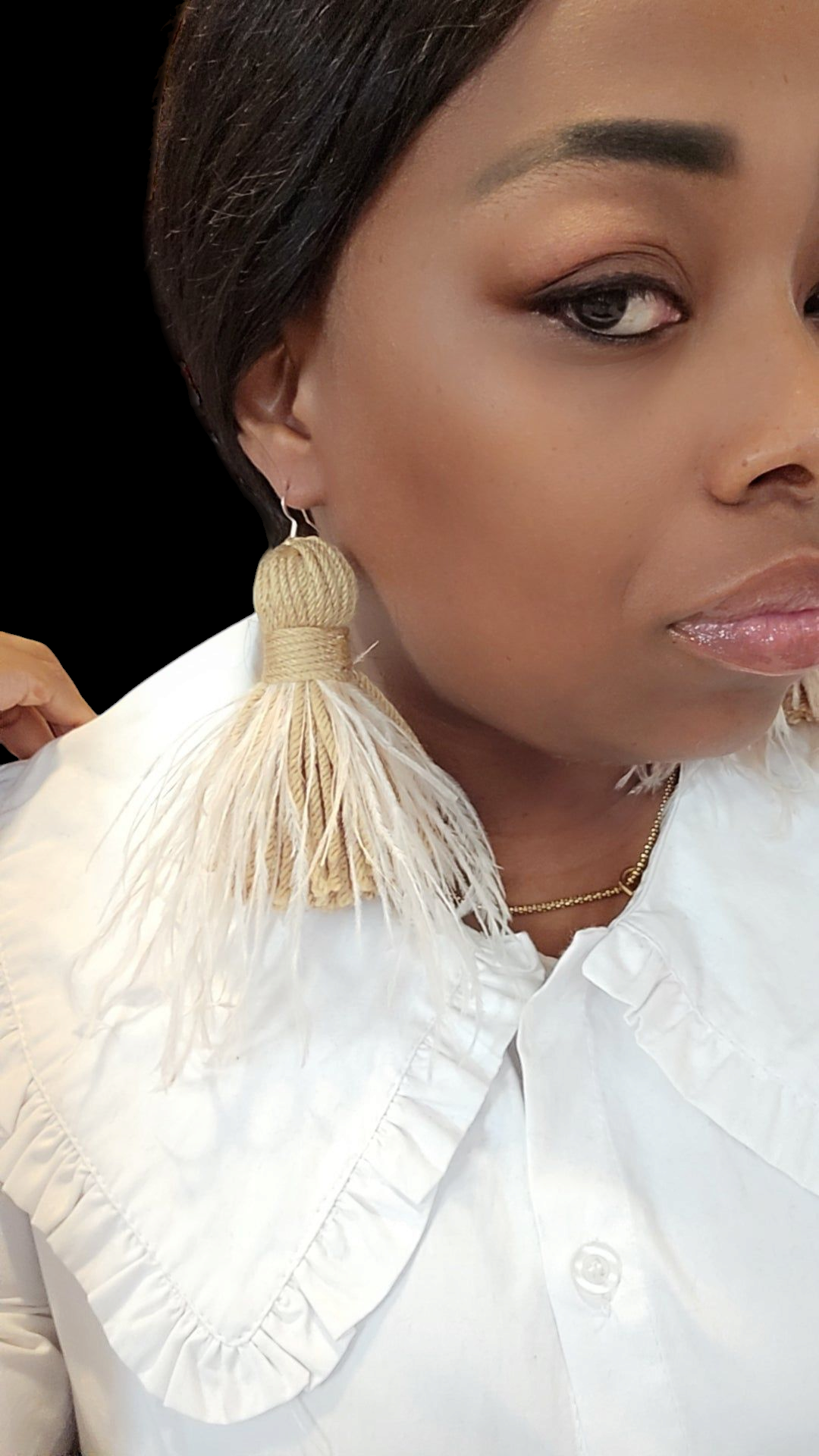 Feather Tassel Earrings