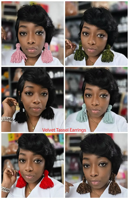Velvet Tassel Earrings