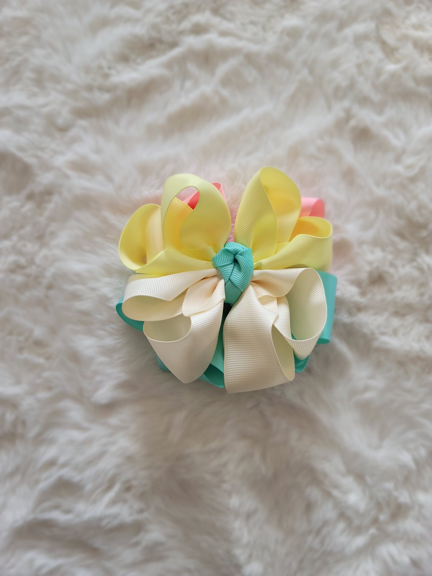 Double stacked flower bow