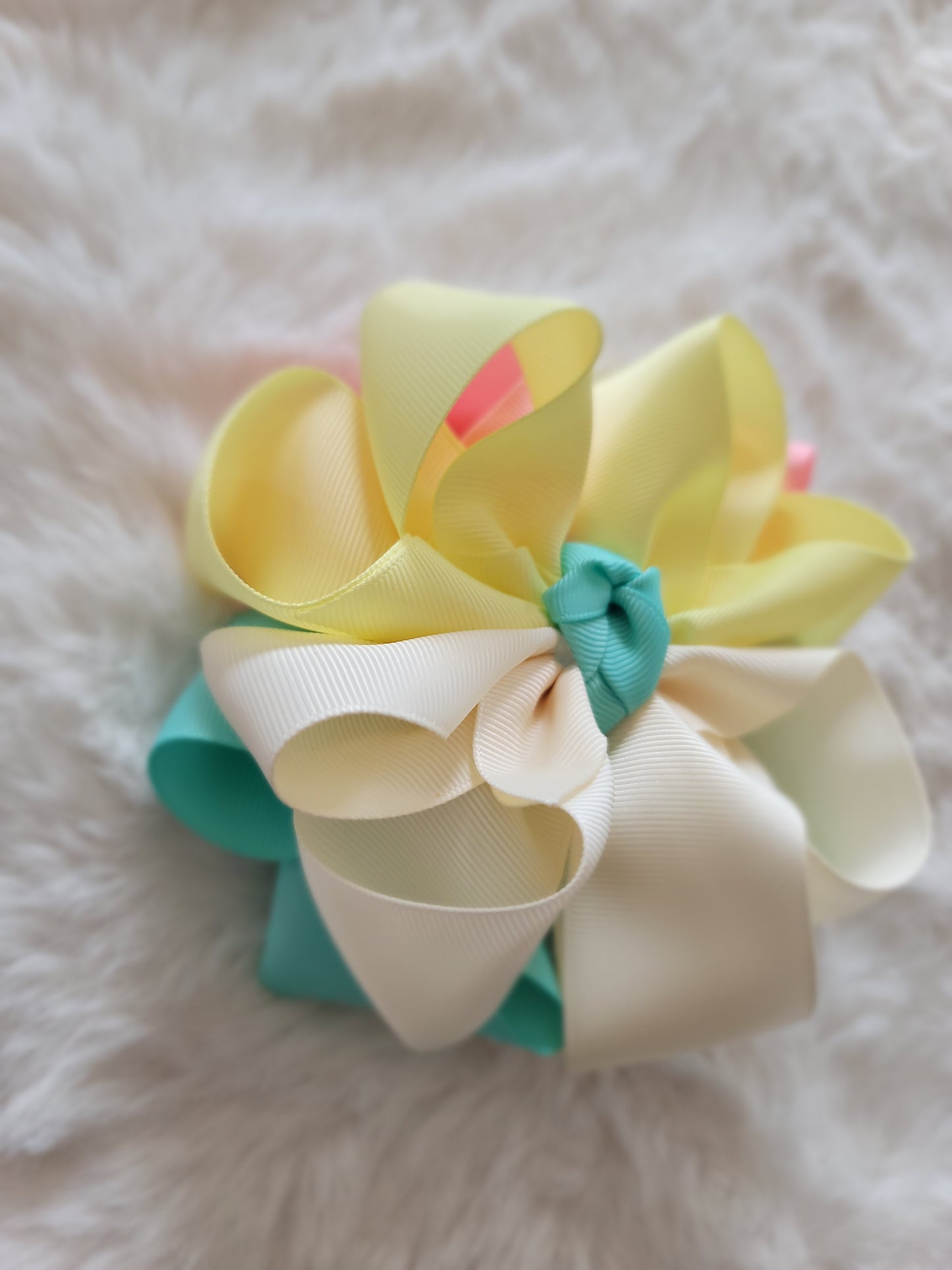 Double stacked flower bow