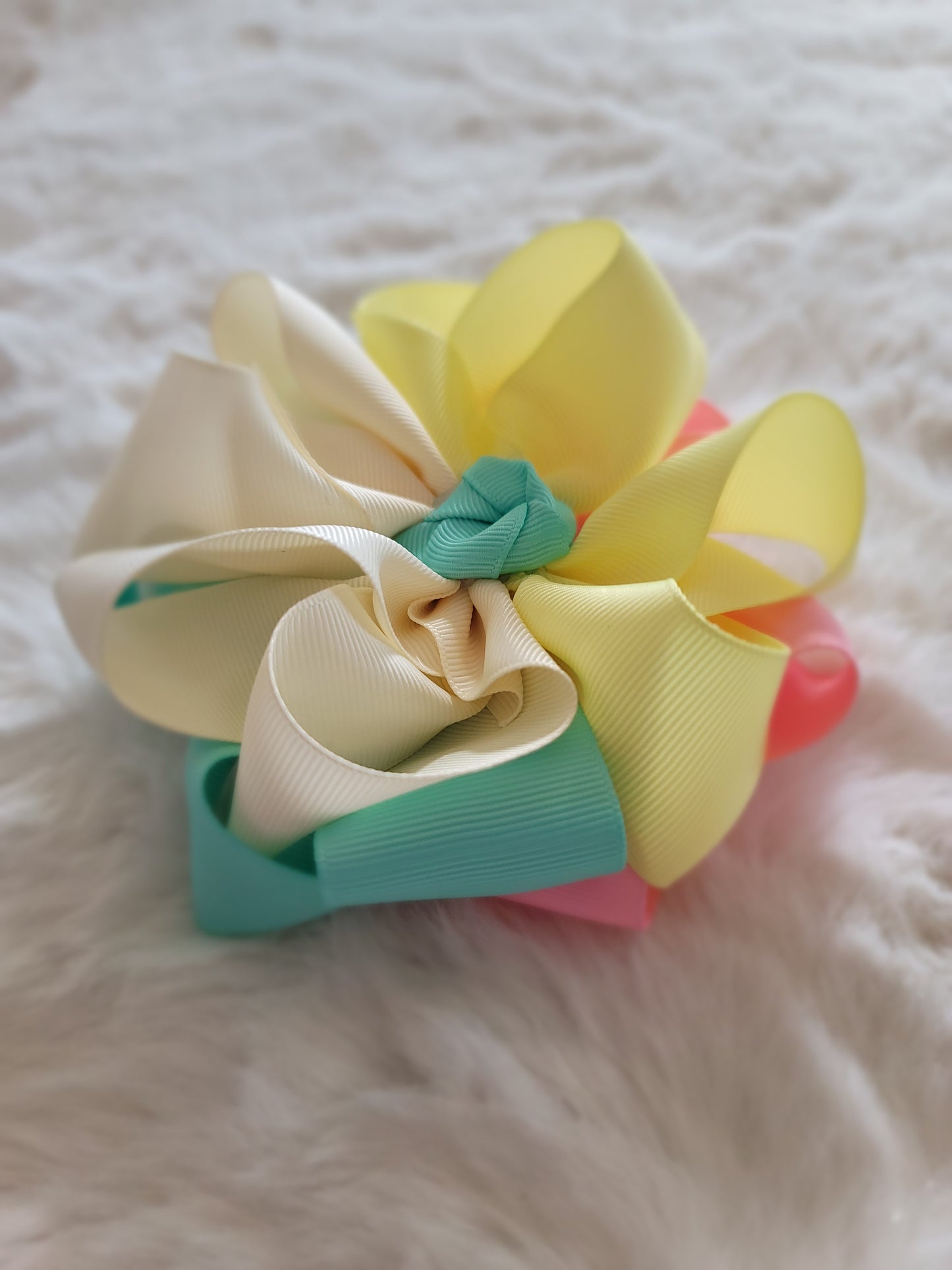 Double stacked flower bow