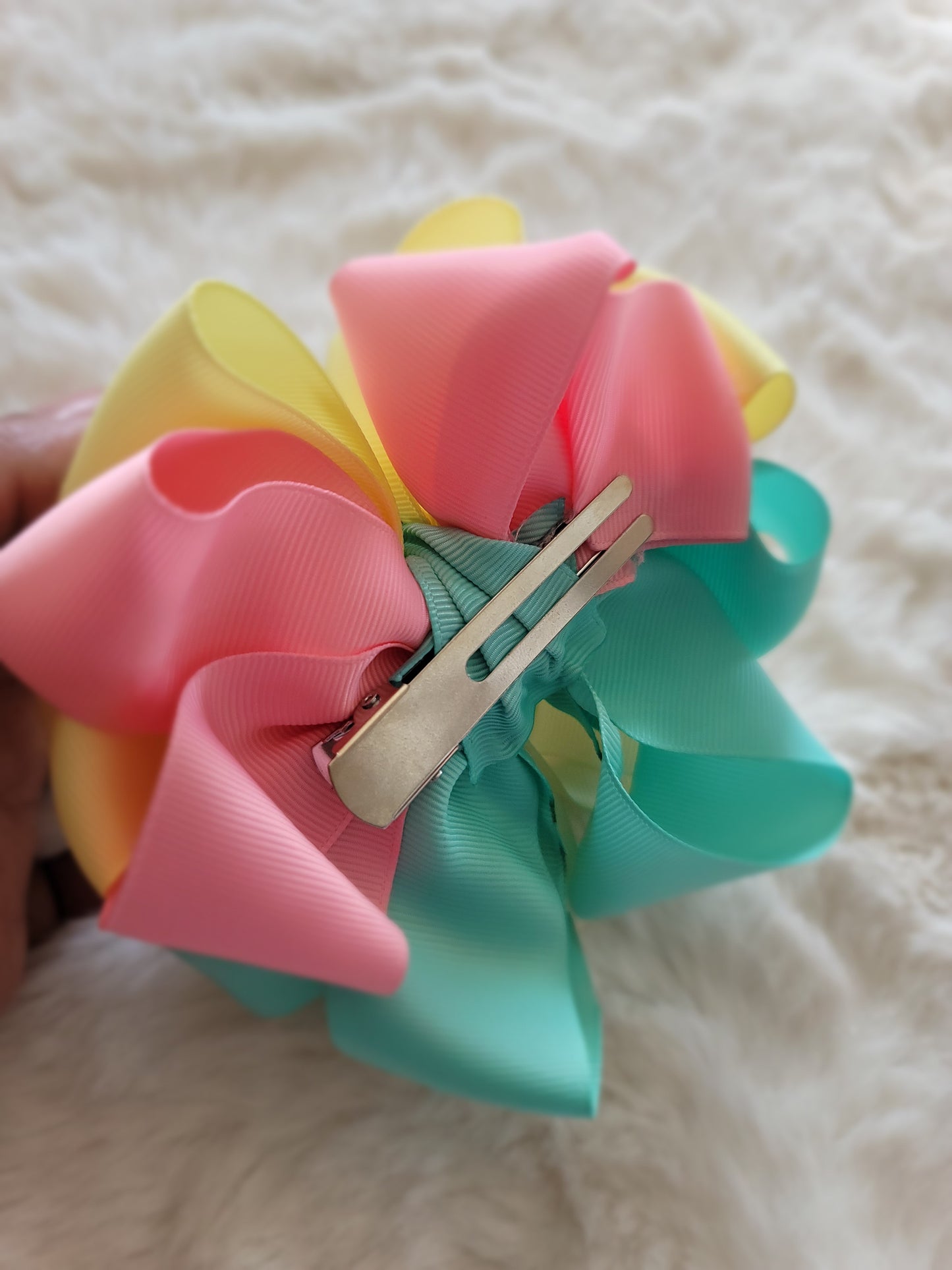 Double stacked flower bow