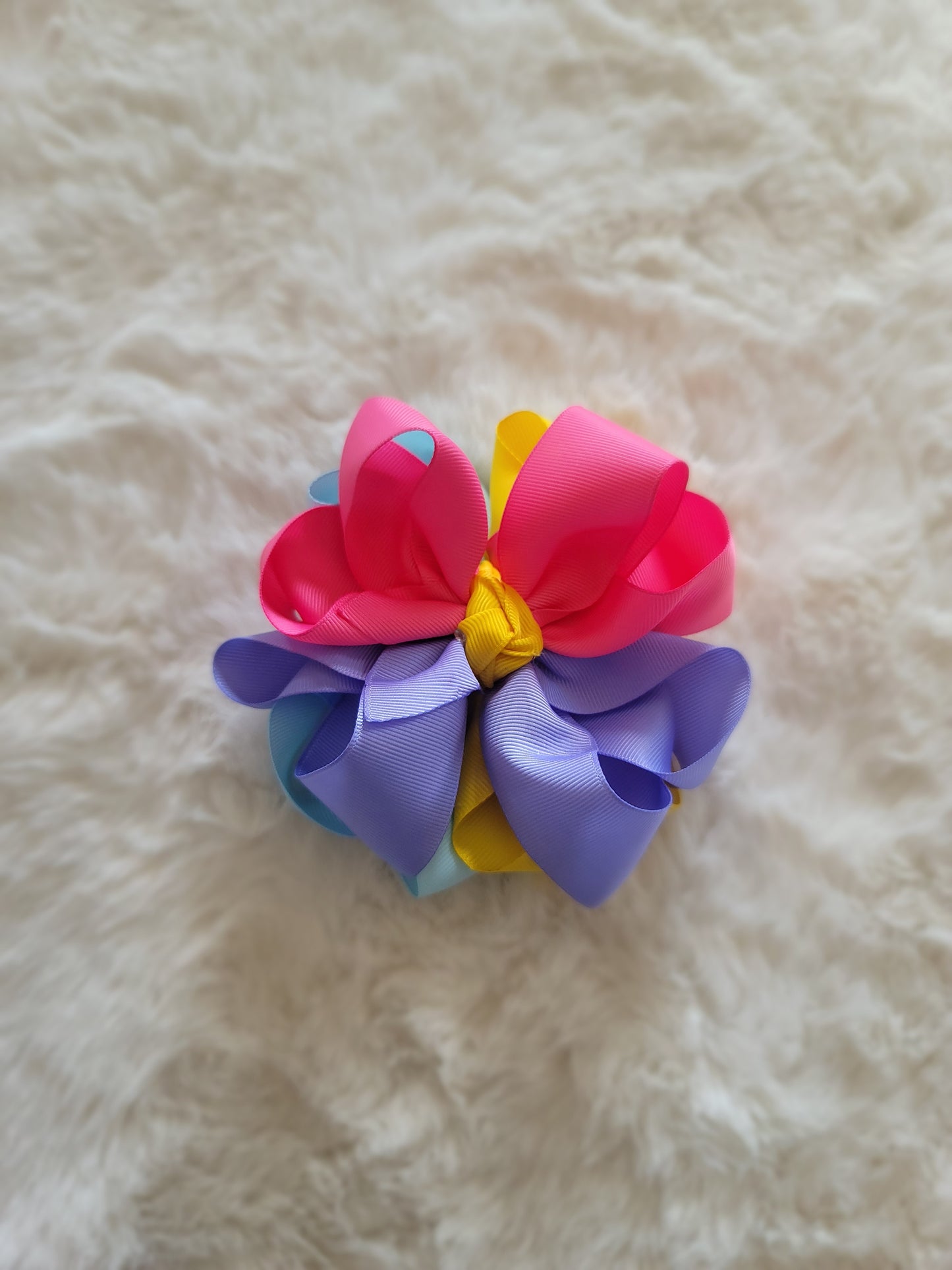 Double stacked flower bow