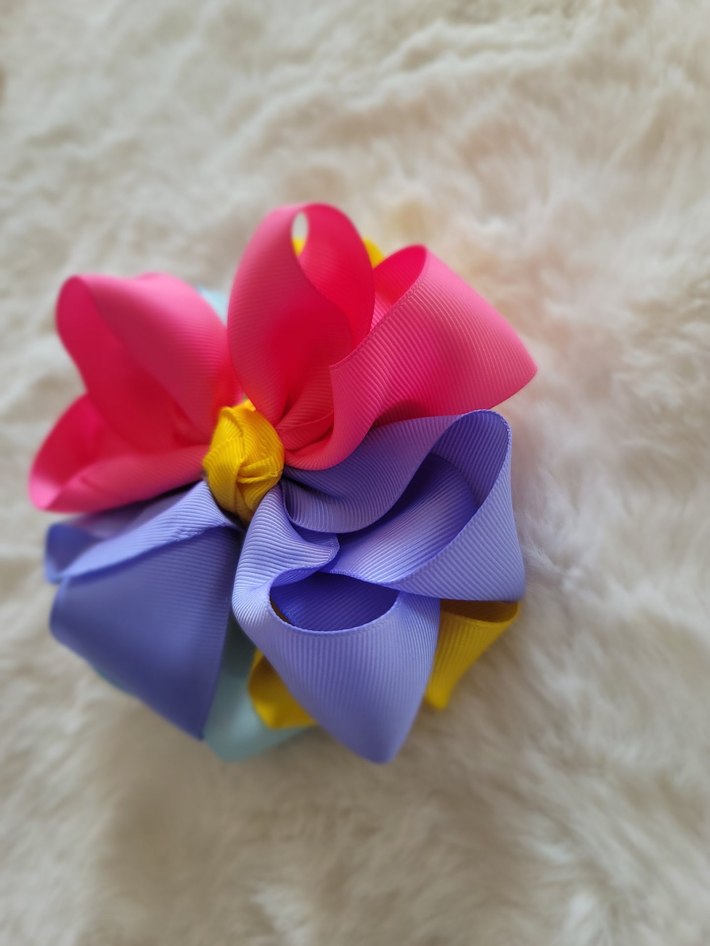 Double stacked flower bow