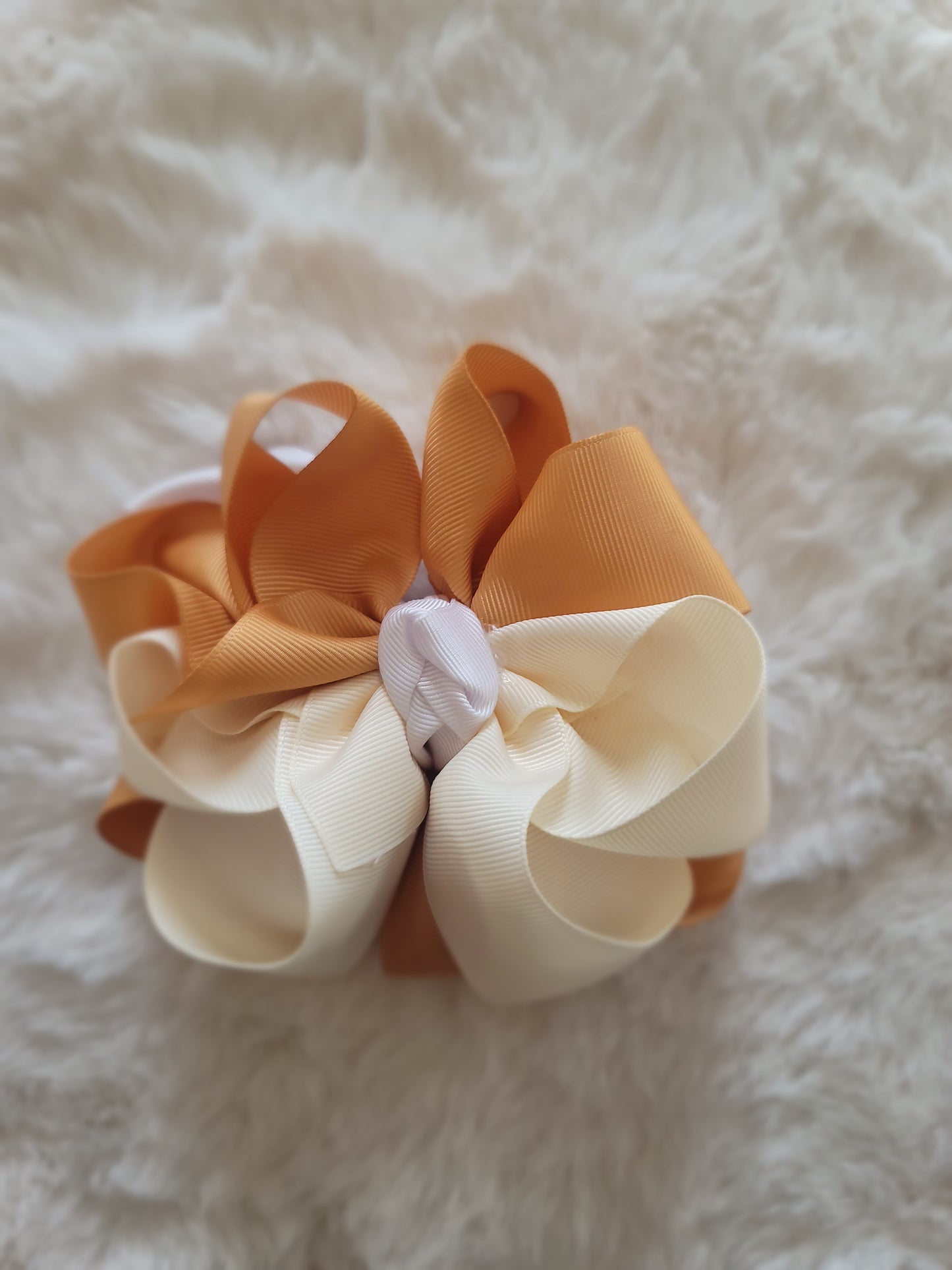 Double stacked flower bow