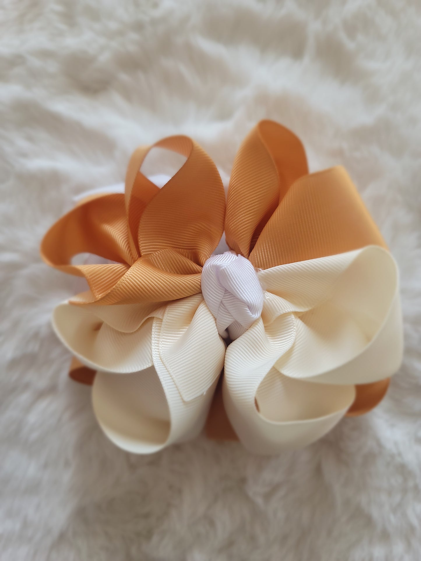 Double stacked flower bow