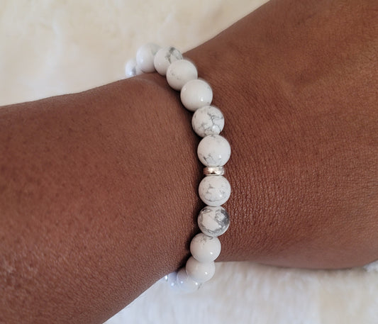 Howlite bracelet