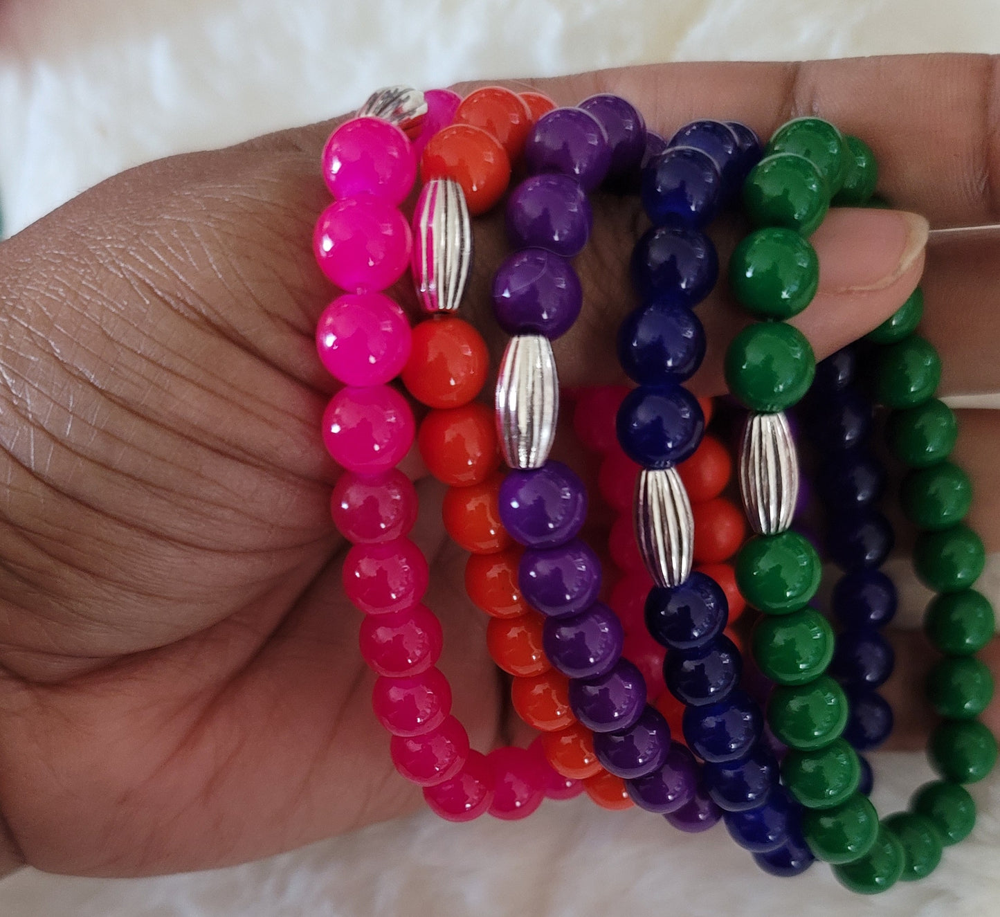 Solid glass bracelets